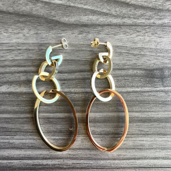 Vita Fede Cassio Gold Drop Earrings- NEW - Picture 4 of 7